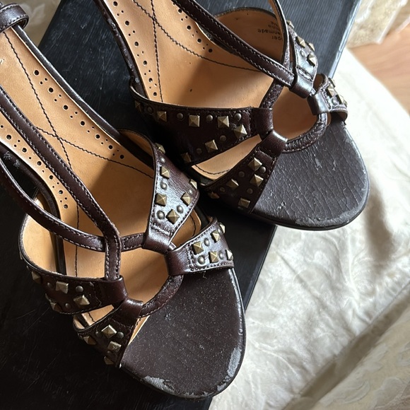 Style and co sling back open toe brown heels - Picture 5 of 10